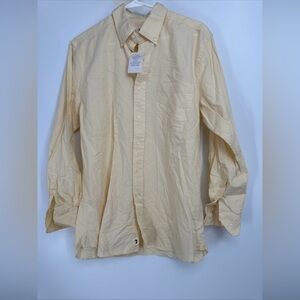 $108 New DUCK HEAD Men's Size M Yellow Oxford Button Front Shirt